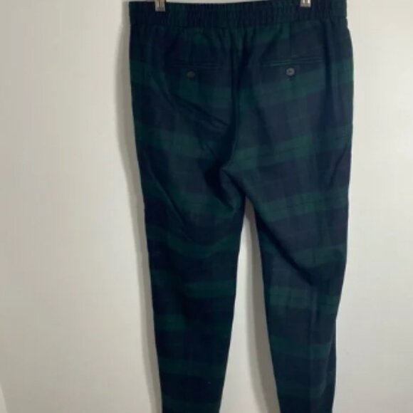 Talbots Scotch Plaid Pants Wool Blend Sz 4 Women’s Blue Green Trouser Straight - Picture 3 of 5